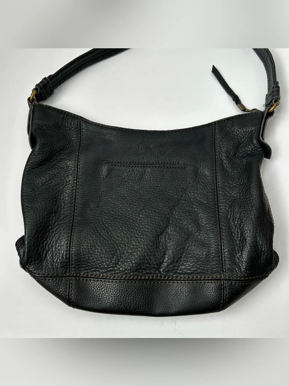 The SAK Leather Hobo Bag Purse Black
